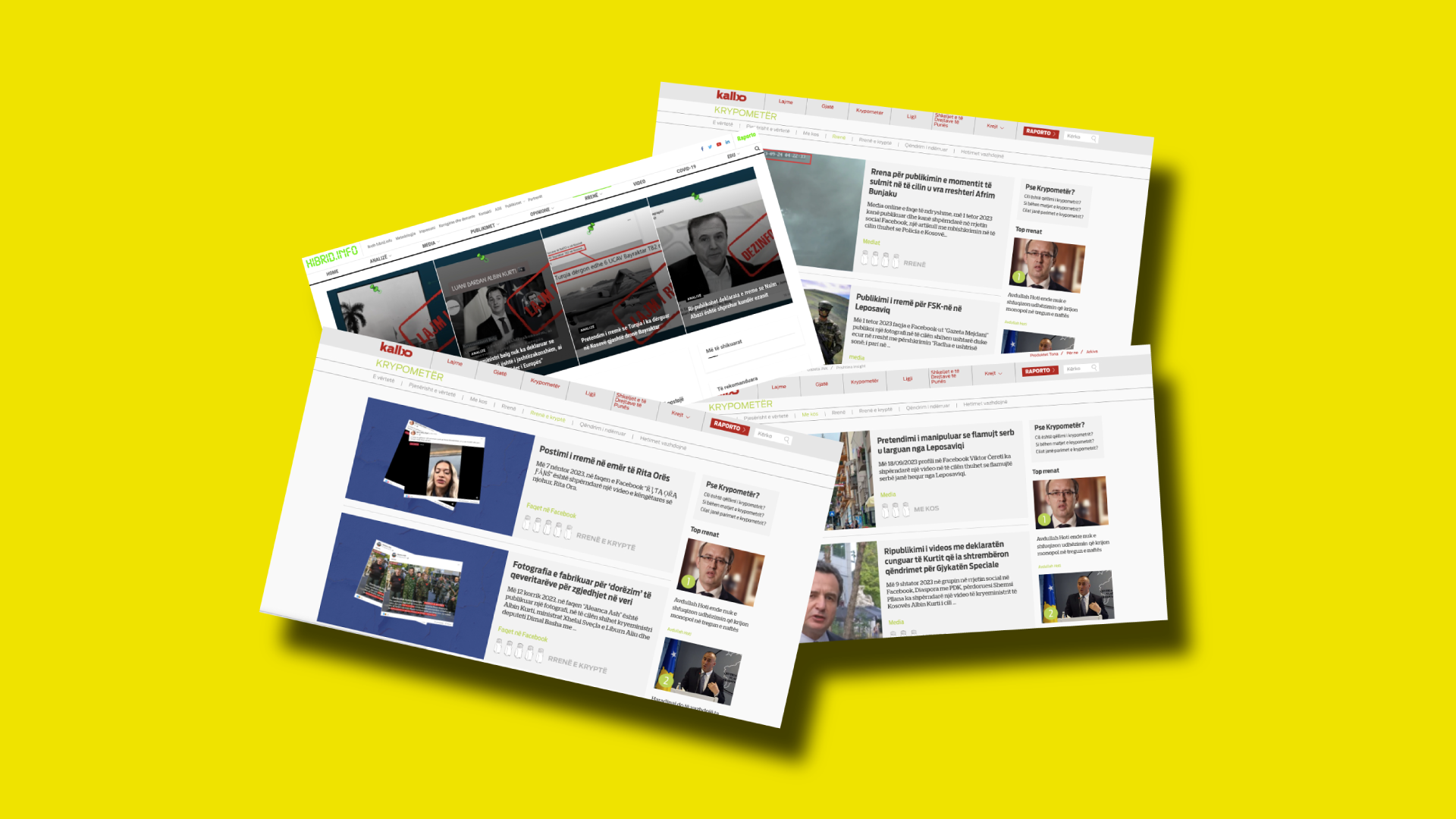 Social media under the lens of fact-checkers