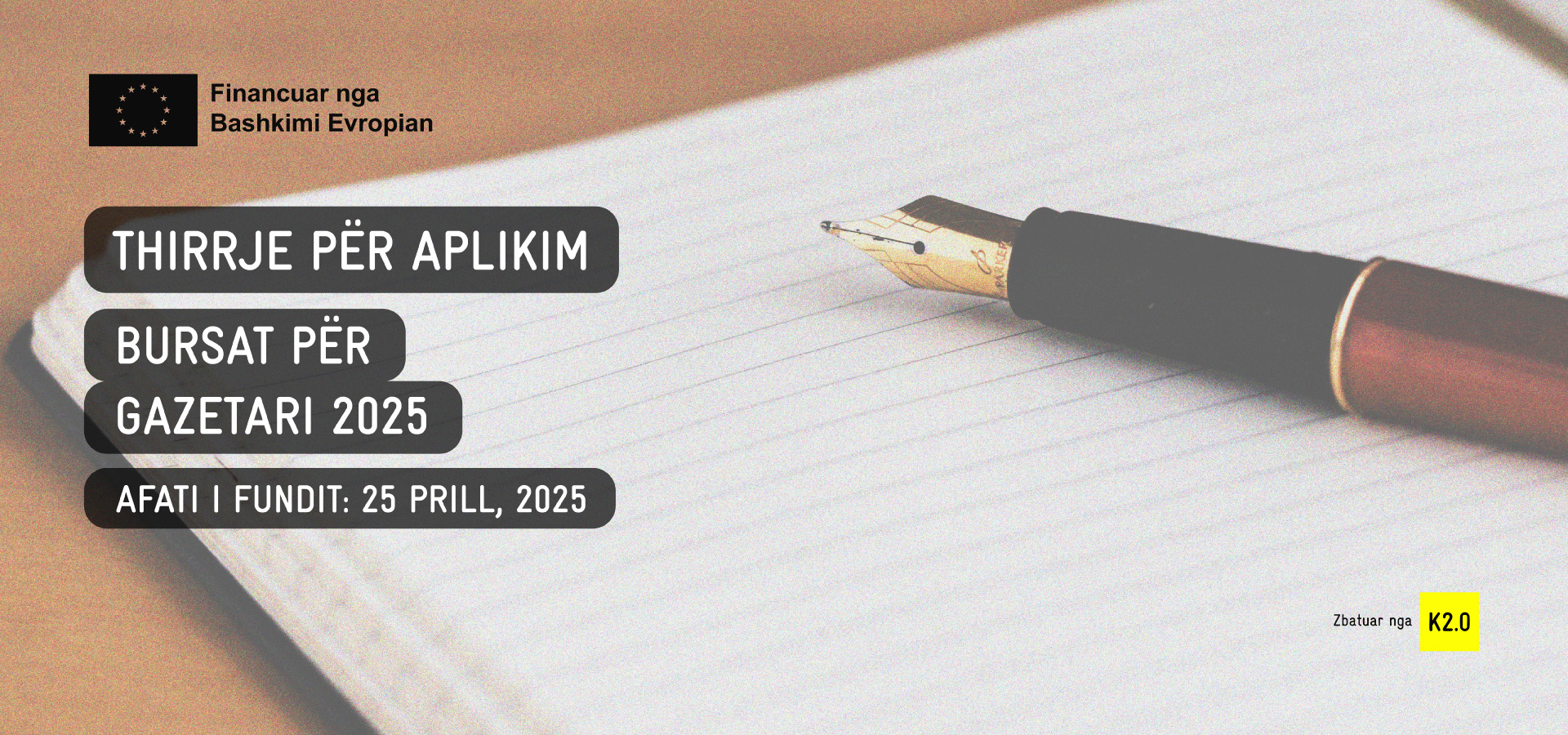 THIRRJE PËR APLIKIM: BURSAT PËR GAZETARI 2025